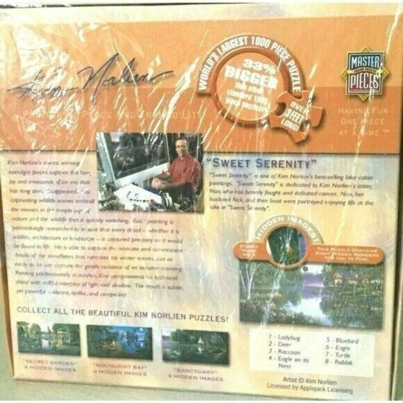 Puzzle Masterpieces Jigsaw Puzzles Sweet Serenity 70324 1000 Pcs Kim Norlien NSB - Picture 2 of 7